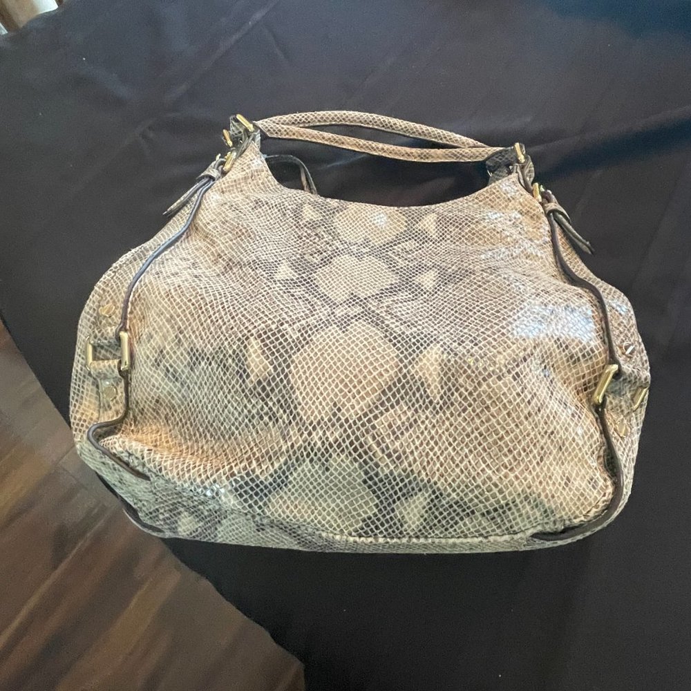 Michael Kors Leather Animal Print Handbag - Picture 3 of 8